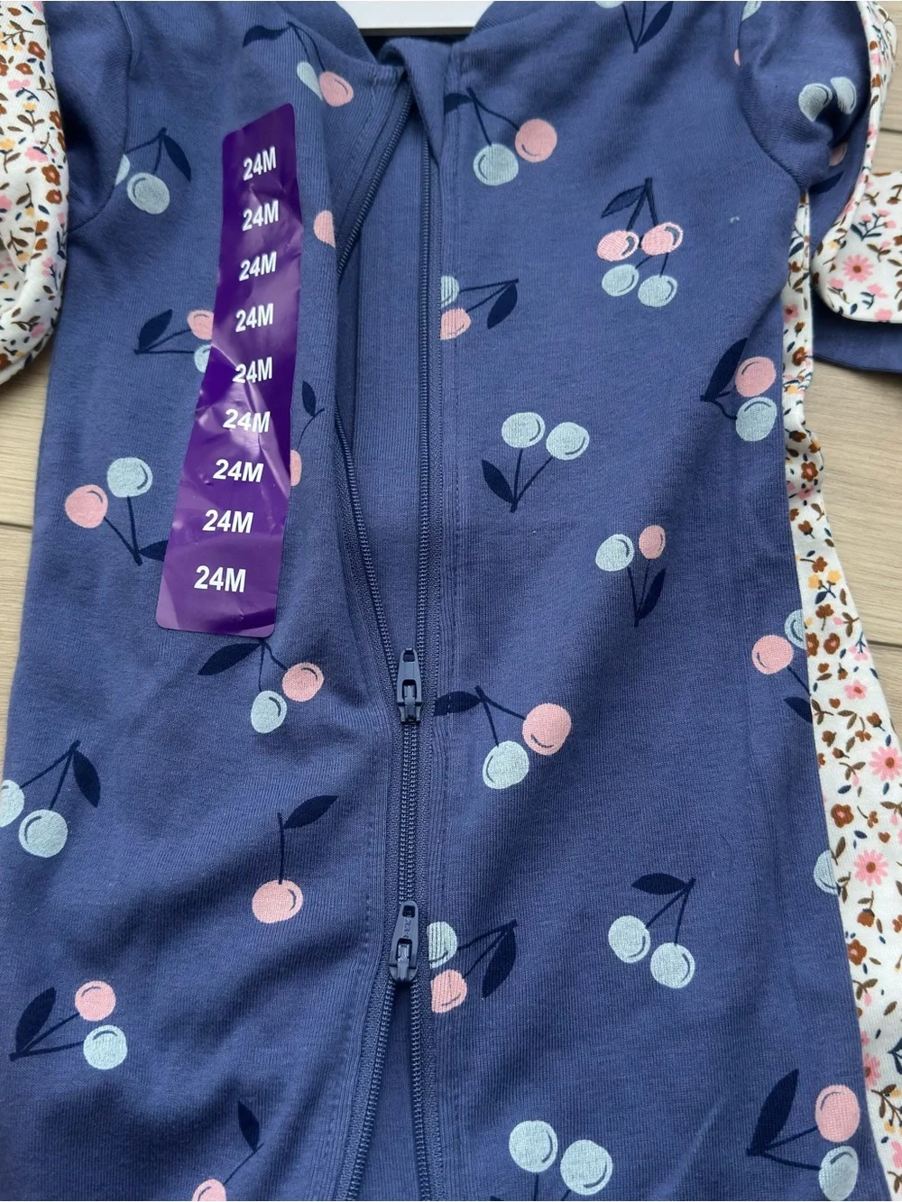 Pekkle NWT 2-pieces set Zip-Front Sleepers 100% Organic Cotton - Size 24M